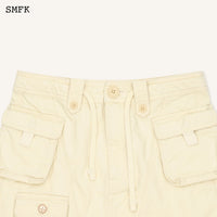 SMFK WildWorld Cream Stray Mini Skirt | MADA IN CHINA