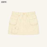 SMFK WildWorld Cream Stray Mini Skirt | MADA IN CHINA