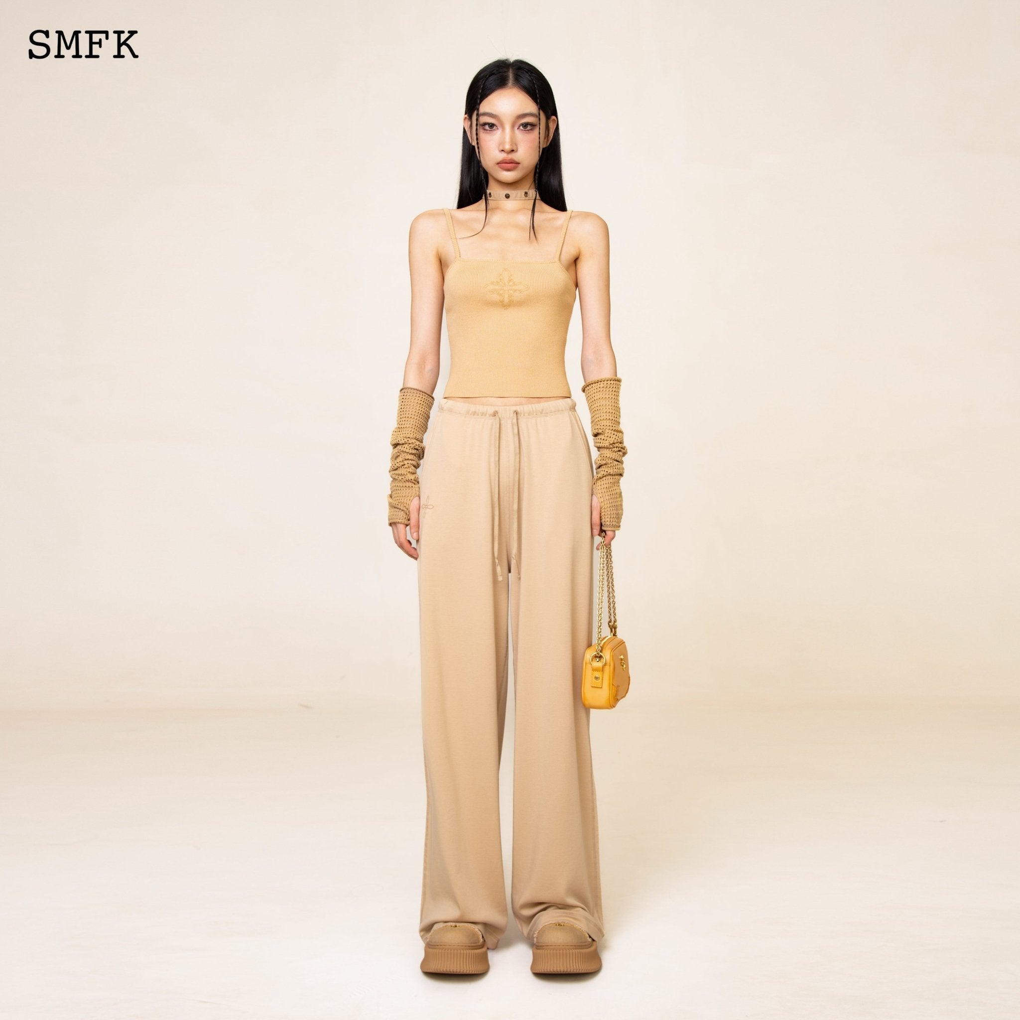 SMFK WildWorld Cross Knitted Crop Top | MADA IN CHINA