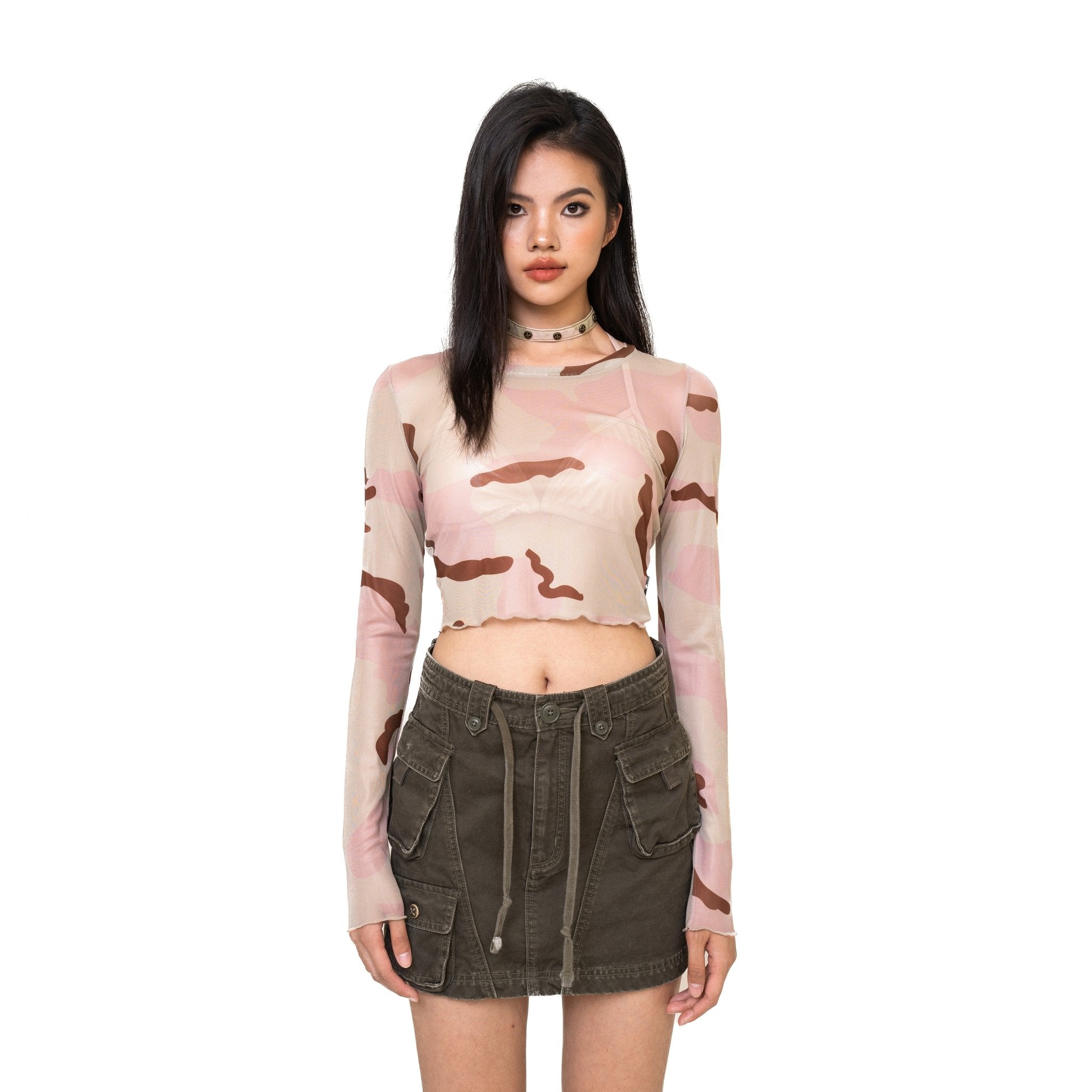 SMFK WildWorld Desert Camouflage Knitted Tights Top | MADA IN CHINA