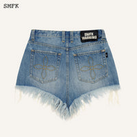 SMFK WildWorld Diamond Blue Cowboy Short Jeans | MADA IN CHINA