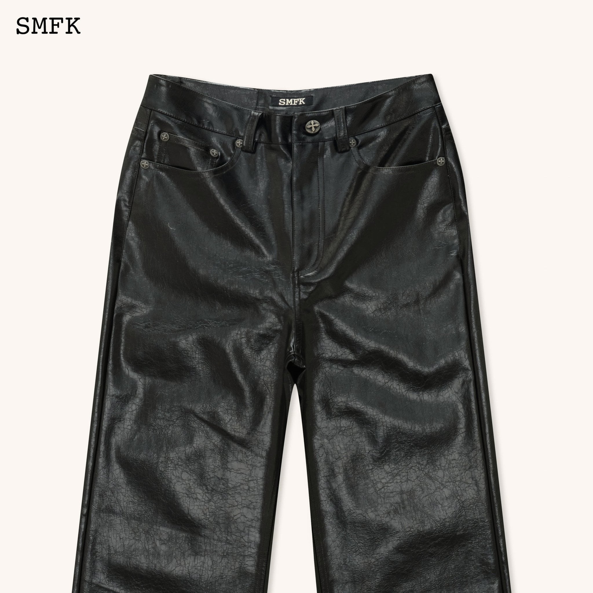 SMFK WildWorld Loose Leather Trousers | MADA IN CHINA