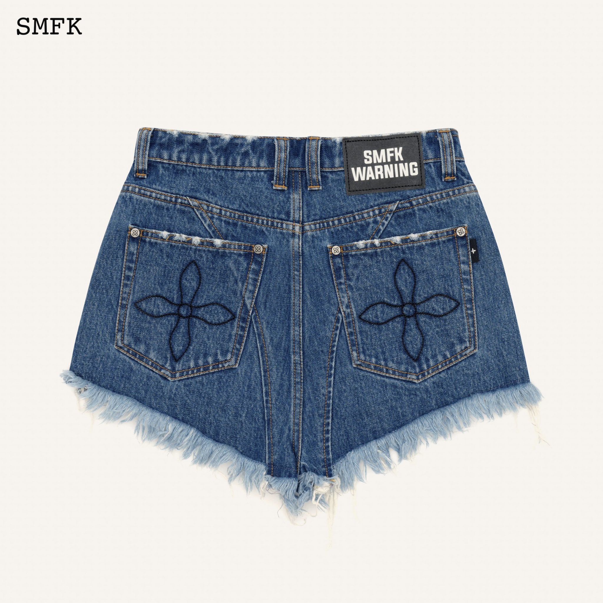 SMFK WildWorld Ocean Blue Cowboy Short Jeans | MADA IN CHINA