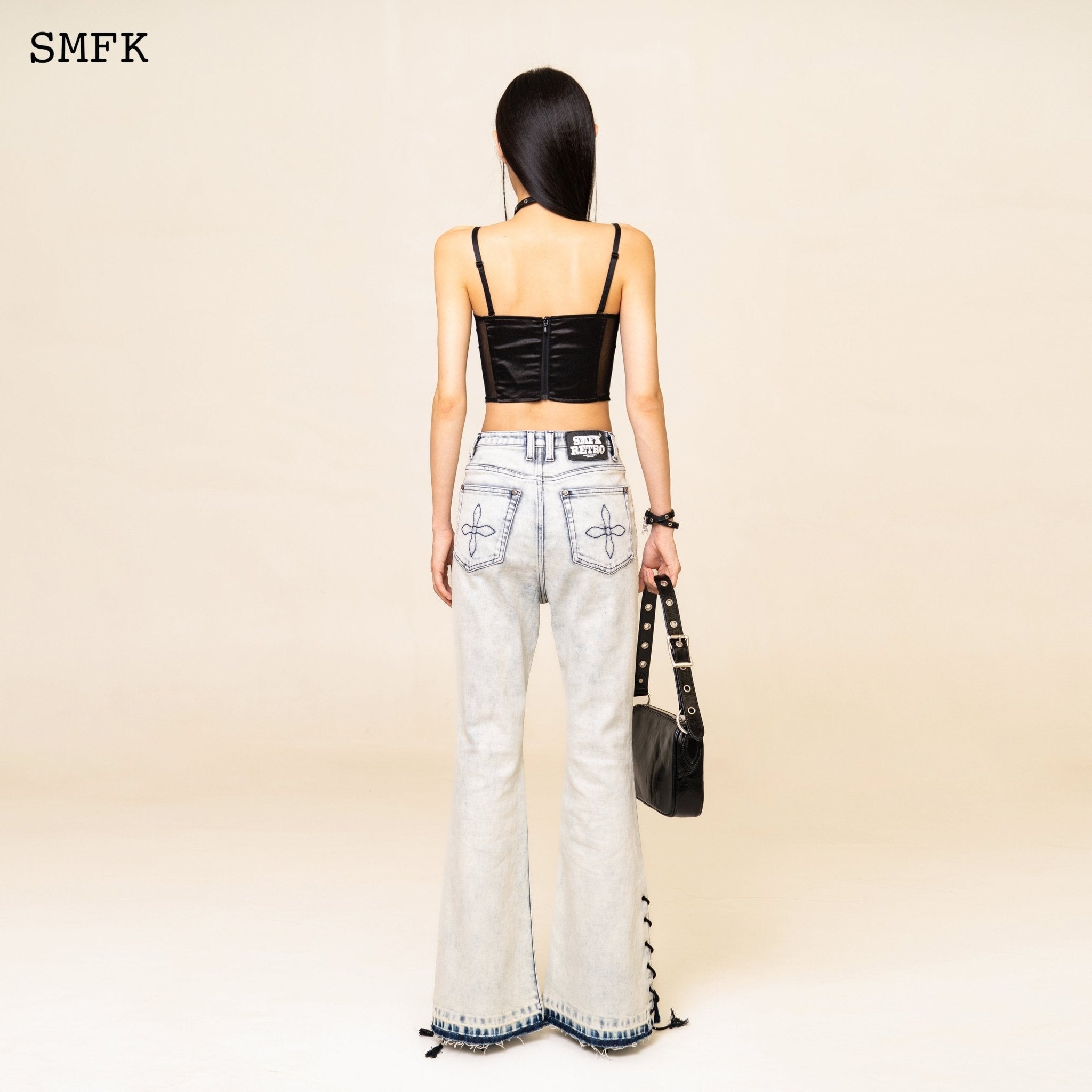 SMFK WildWorld Rock Cream Mermaid Jeans | MADA IN CHINA