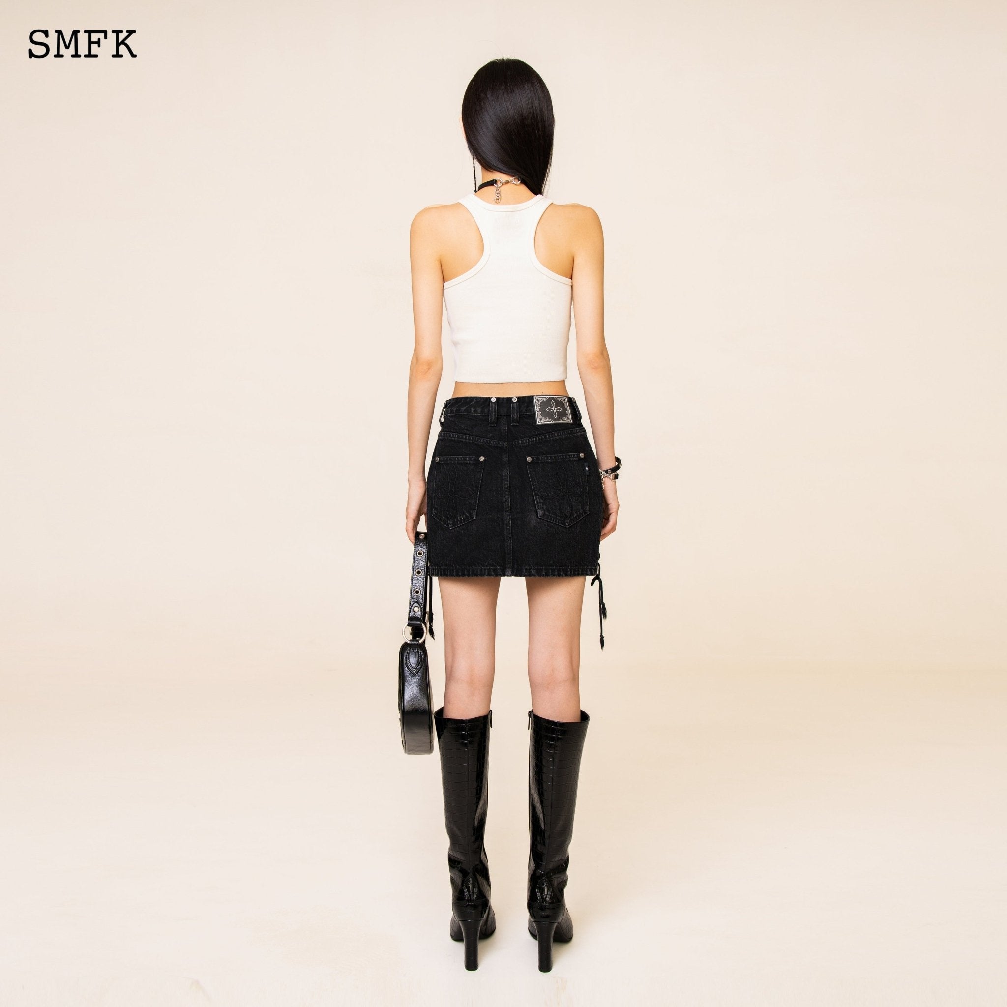 SMFK WildWorld Rock High-Waist Denim Skirt | MADA IN CHINA