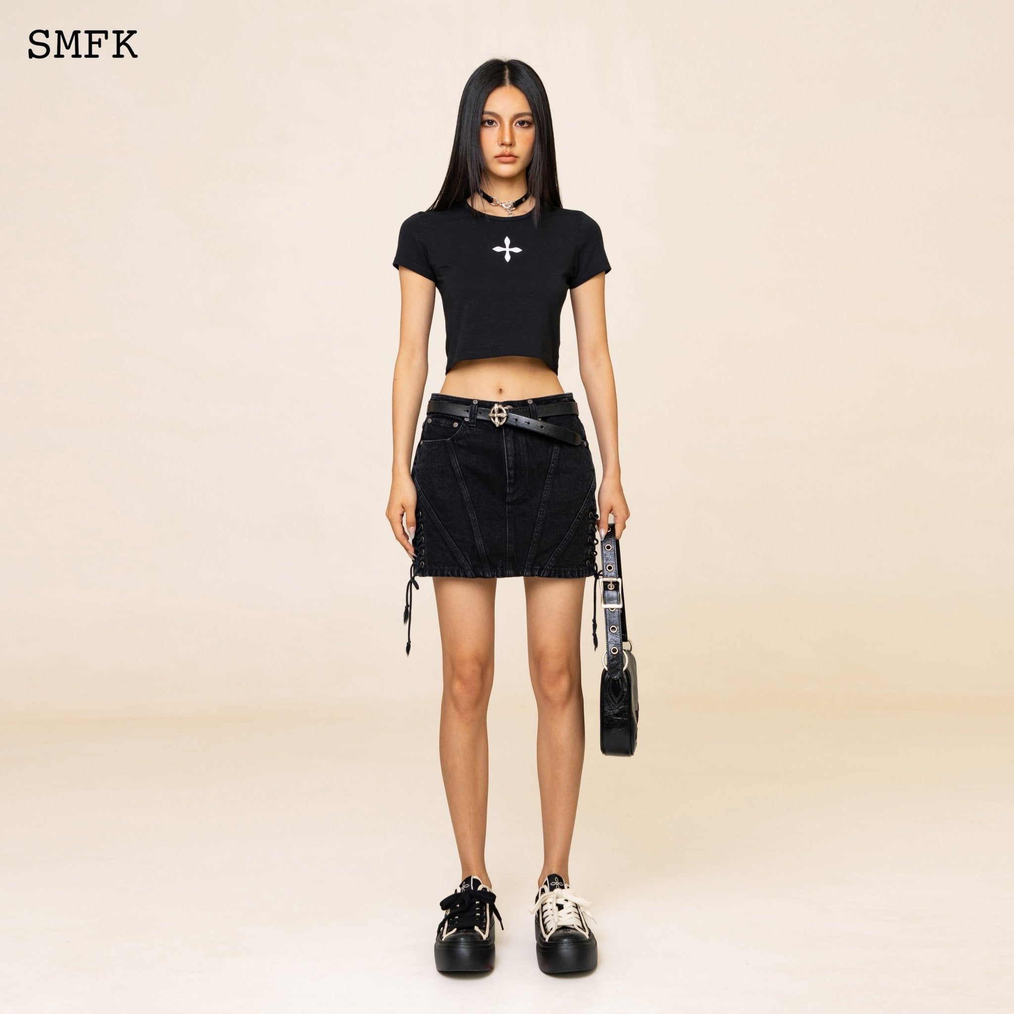 SMFK WildWorld Rock High-Waist Denim Skirt | MADA IN CHINA
