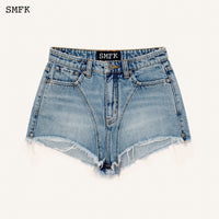 SMFK WildWorld Stray Blue Short Jeans | MADA IN CHINA