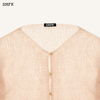 SMFK WildWorld Stray Netting Wool Cardigan | MADA IN CHINA