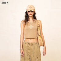 SMFK WildWorld Vintage Chunky Knitted Vest Top | MADA IN CHINA