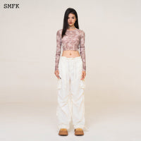 SMFK WildWorld Vintage Cream Paratrooper Pants | MADA IN CHINA