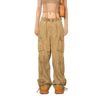 SMFK WildWorld Vintage Paratrooper Pants In Wheat | MADA IN CHINA
