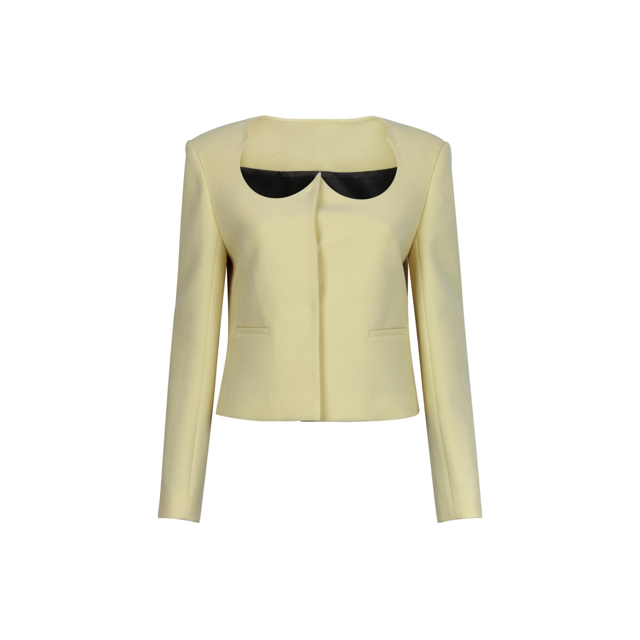 CALVIN LUO Yellow Butterfly Collar Blazer | MADA IN CHINA