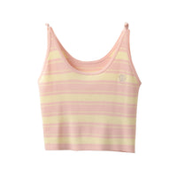 ICE DUST Yellow&Pink Stripe Top | MADA IN CHINA