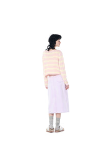 ICE DUST Yellow&Pink V-Neck Knitted Cardigan | MADA IN CHINA